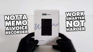 Notta Memo. The AI Gadget That Does The Work For You!