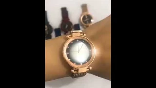 Hot-selling Shining starry sky Wrist watch Alloy magnetic Belt female watch