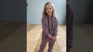 MOLECULA KIDS: Костюм теплый с начесом худи с капюшоном и штаны на резинке для мальчика и девочки