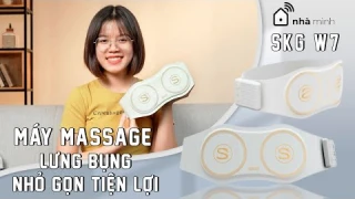 Trên tay Máy massage lưng bụng SKG W7, gọn nhẹ và tiện lợi cho phái đẹp