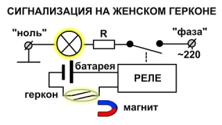 Сигнализация на ЖЕНСКОМ ГЕРКОНЕ или на ГЕРКОНЕ МУЖИКА Какая схема лучше?