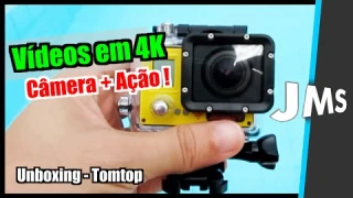 Unboxing e Review Câmera Full HD 4K AMKOV - Tomtop