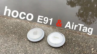 hoco E91 - бюджетный аналог apple AirTag. Hoco E91 сравнить с AirTag. Hoco E91 обзор, hoco e91 отзыв