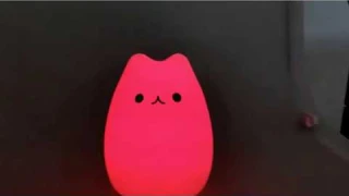 Детский ночник Little cat silicone light обзор