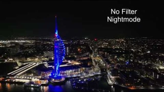 DJI Mavic 3 PRO - Freewell LPR Filter Test - Comparison in Nightmode