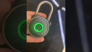 Электронный навесной замок по отпечатку пальца. Замок на калитку, на ячейку для хранения вещей