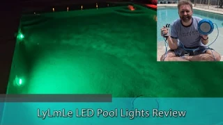 LIGHT UP YOUR POOL OR POND FOR A PARTY - LyLmLe LED Pool Lights Review