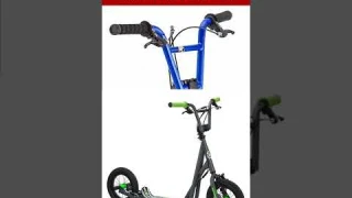Mongoose Expo Youth Scooter, Front and Rear Caliper Brakes, Rear Axle Pegs, 12" Inflatable Wheels