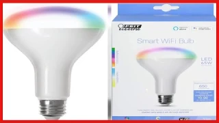 Great product -  Feit Electric BR30 Smart Flood Light Bulb, WiFi Color Changing and Dimmable, No Hub