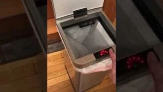 Secura 13 Gallon Automatic Trash Can, Stainless Steel Adjustable Sensor Kitchen Trash Bin Motiion