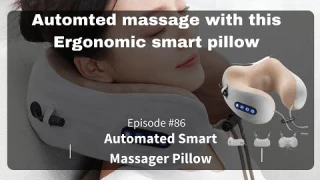 Automated Massager Neck  Ergonomic Memory Foam Smart Pillow. Singapore Corporate Gifts show#86