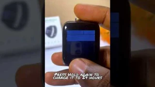 Smart bracelet time setting 12 hours