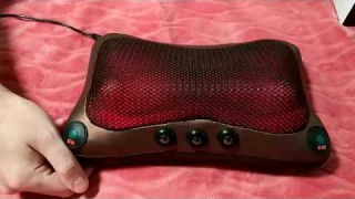 Массажная подушка массажёр шеи