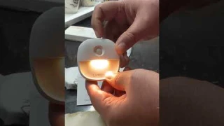 Rechargeable Motion-Sensor Night Light in the hallway