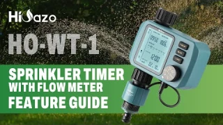 HiOazo HO-WT-1 Sprinkler Timer With Flow Meter Feature Guide