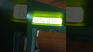 Часы-вольтметр-термометр