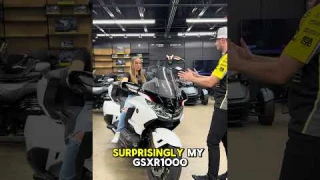 5 foot 1 girl vs Honda Goldwing #goldwing #hondagoldwing