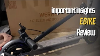 Unique Insights: the WERHY ‎H7 Electric Scooter