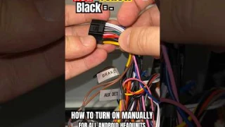 How to Turn On Any Android Headunits With A Wall Adapter | Wire Diagram + and -