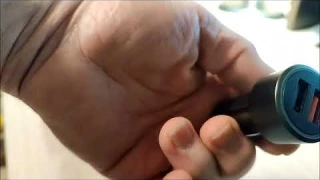Автомобильное зарядное устройство 70mai QC 3,0 с двумя USB-портами Car Charger, обзор, на КИА РИО 3