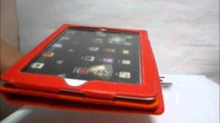 Best Snugg Apple iPad 4 Case Cover and Flip Stand in Orange PU Leather Review