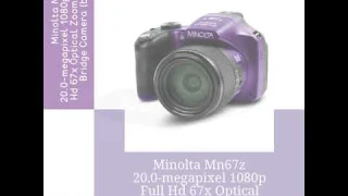 Minolta Mn67z 20.0-megapixel 1080p Full Hd 67x Optical Zoom Wi-fi Bridge Camera (black)