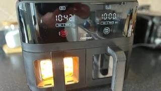 Review- CHEFMAN 6 Quart Dual Basket Air Fryer Oven with Easy View Windows