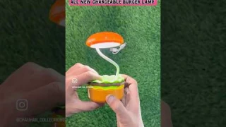 ASMR Cute chargeable burger lamp🍔kids lamp | mini lamp | Baccho wala lamp