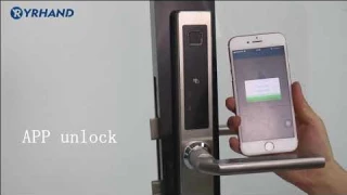 YRHAND 1019 European Bluetooth fingerprint Aluminum Glass Lock