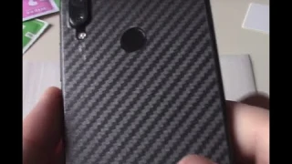 Карбоновая пленка на заднюю крышку для Xiaomi Redmi Note 7