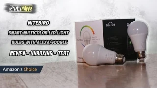 NiteBird - Smart Multi-color Dimmable LED Light Bulbs | W/ Amazon Alexa & Google Home [REVIEW]