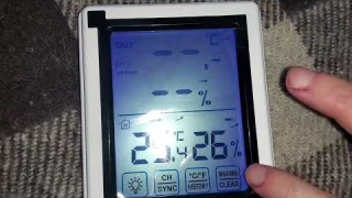 Aliexpress weather station with touch screen hygrometer+outdoor forecast sensor EN8822-C-3 review