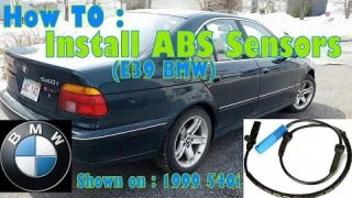 How TO: Install ABS Wheel Speed Sensor on E39 BMW ( 1999 540i)