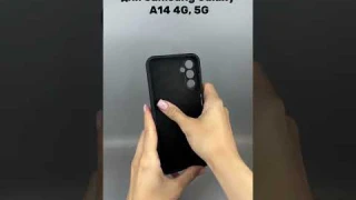Чехол бампер Silicone Case для Samsung Galaxy A14 4G (черный) - Мобильные Штучки.