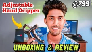 Adjustable Hand Gripper Unboxing & Review | Sreyas Yatheendran