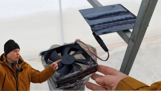 решил я уже поставить вентиляторы на солнечной энергии в теплице