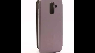 Чехол - книжка Samsung A6 Plus (A605) Серый цвет
