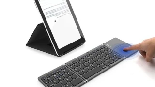 Мини bluetooth клавиатура с тачпадом: складная, с русской раскладкой