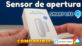 Sensor de apertura para puertas y ventanas Smart Life 🚪 Compatible Amazon Alexa y Google Home  🏠