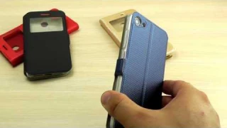 ОБЗОР: Красивый Чехол-Книжка для Xiaomi Redmi 4X с Окном и Магнитной Застежкой