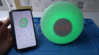Умный wifi будильник tuya smart с подсветкой, FM-радио, имитацией восхода заката солнца от Zemismart