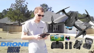 TRYING OUT A DRONE! Velcase S101 Drone Unboxing!