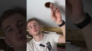 Установка встраиваемого светильника GX53 в натяжной потолок #натяжнойпотолок #ремонтквартир #дизайн