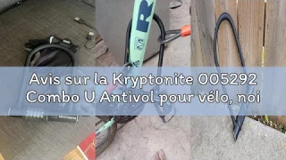 Avis sur la Kryptonite 005292 Combo U Antivol pour vélo, noir, 10,2 x 20,3 cm