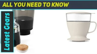 OXO Brew Compact Cold Brew Coffee Maker & Brew Single Serve Pour-Over Coffee Maker, 12 ounces,