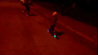 самокат трёхколёсный светящиеся колеса