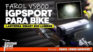 FAROL DE BIKE SMART VS800 IGPSPORT | Review completo - Minha Bike Life Style