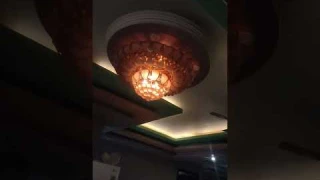 lower part of ceiling Chandelier is rotating ||Have RGB Light patterns||#shorts