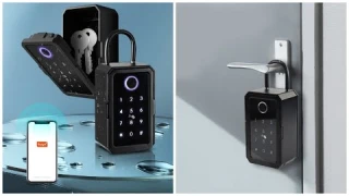 Алиэкспресс для дома. Наружный мини сейф для ключей с WIFI и сканером отпечатков пальцев