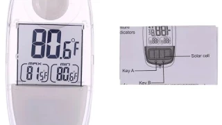 Автономный цифровой CE термометр на солнечной батарее Autonomous CE digital solar thermometer